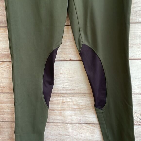 KIRAGRACE RIDING LEGGINGS IN OLIVE GREEN - Picture 3 of 7